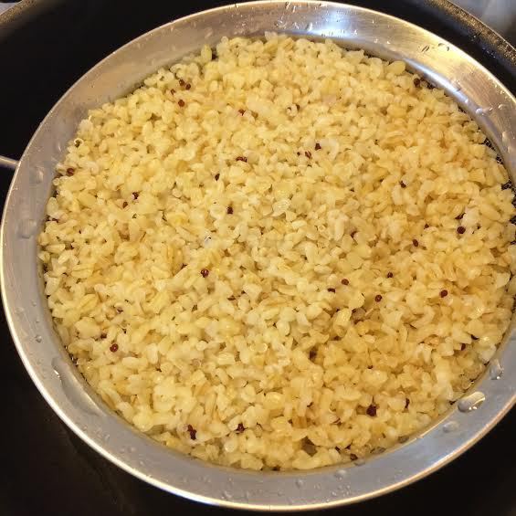 Булгур с овощами и курицей