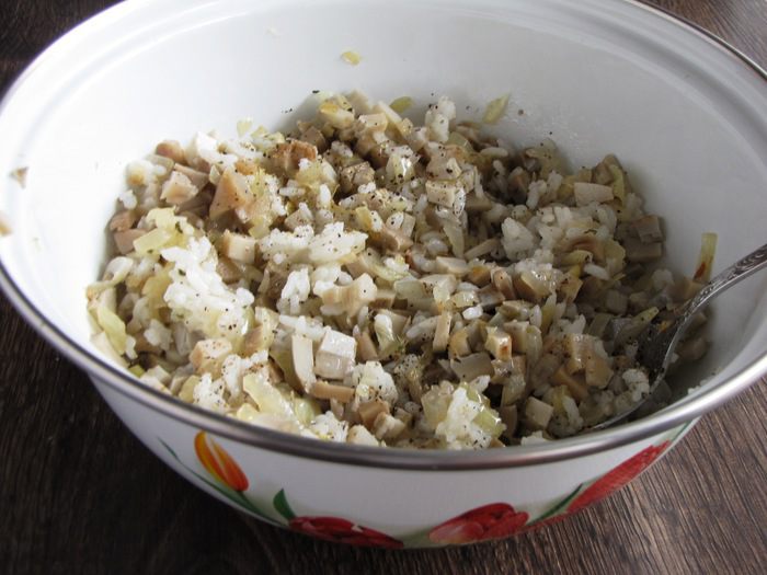 Псковский пирог с солеными грибами (постный)