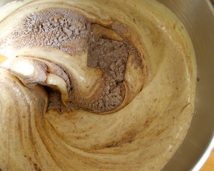 Кекс на шоколадно-ореховой пасте