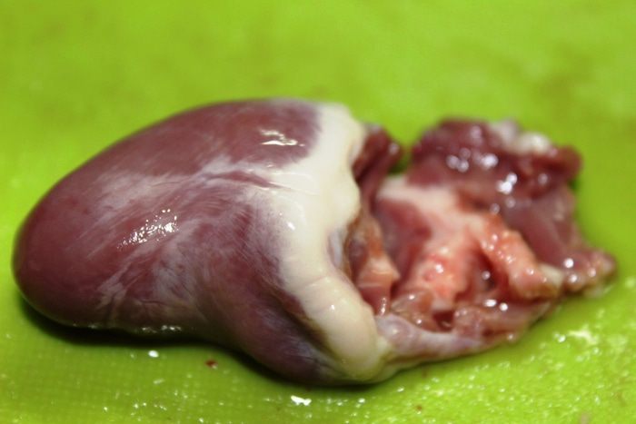 Утиные сердечки в экзотическом соусе