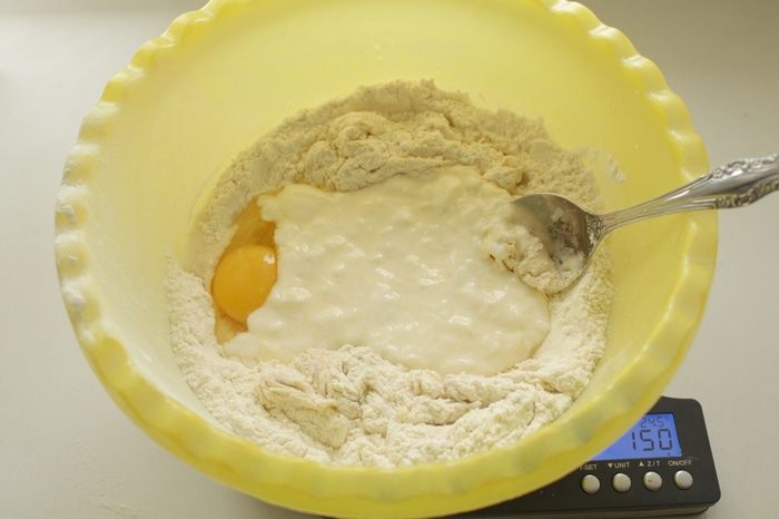 Хлеб из смешанной муки на йогурте 