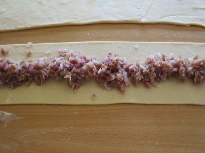 Пирог &amp;quot;Спираль&amp;quot; с мясной начинкой