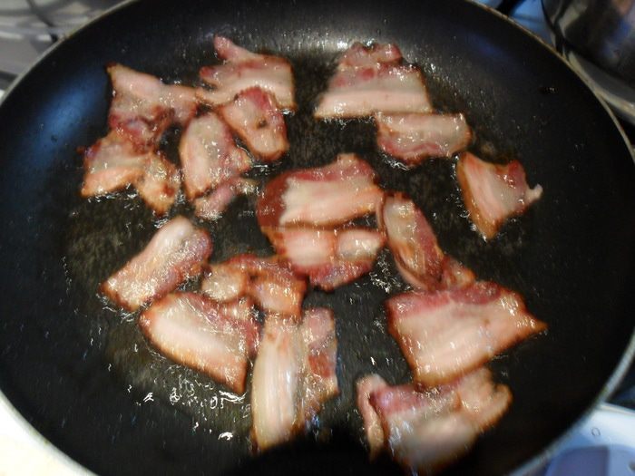 Теплый салат с руколой