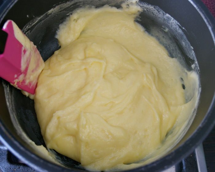 Чизкейк на рикотте с заварным кремом