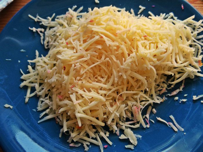 Теплый салат из пасты и овощей