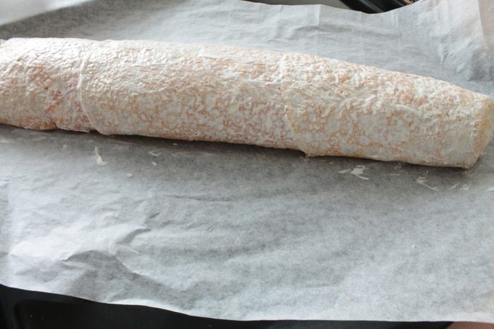 Яблочный штрудель из овсяных блинчиков