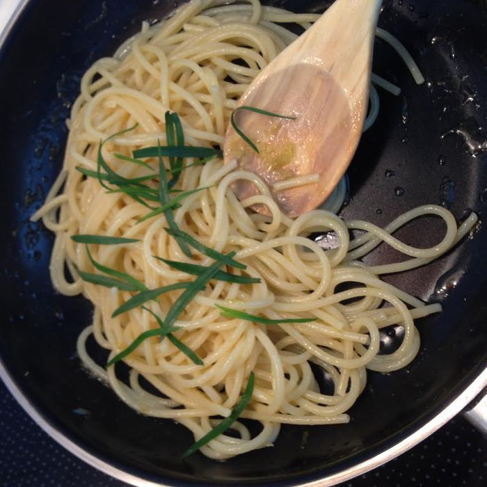 Спагетти с лимоном и эстрагоном