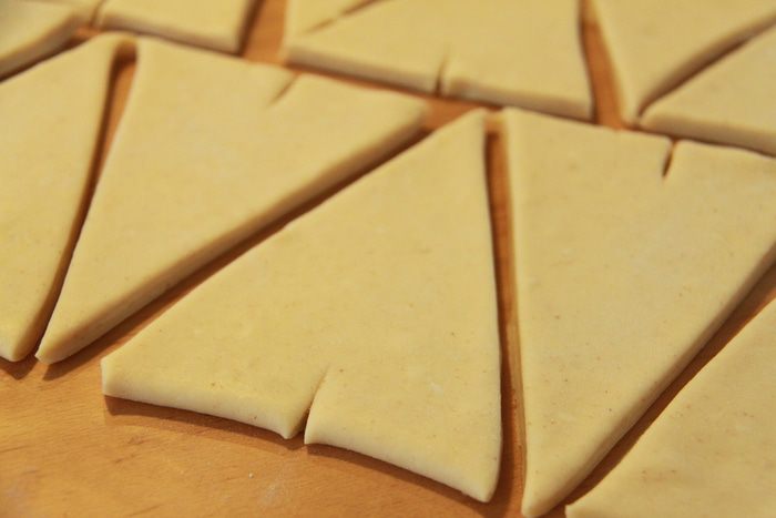 Круассаны с ветчиной