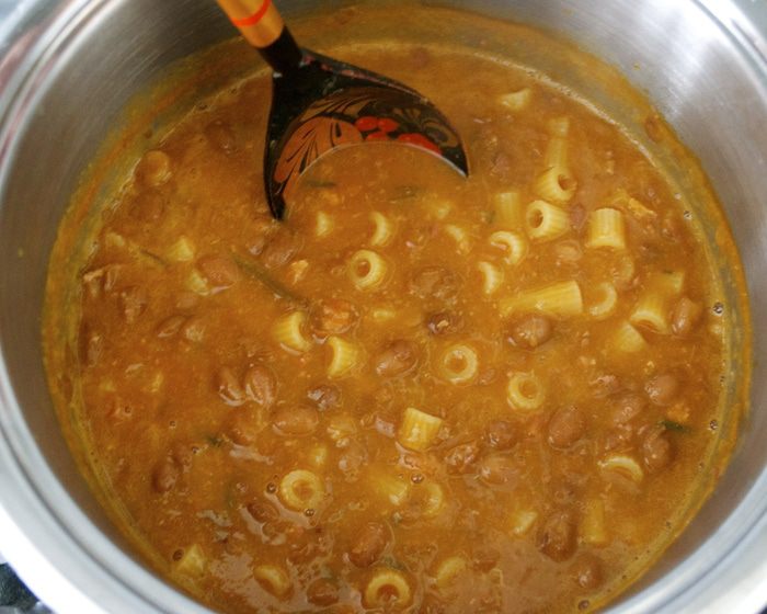 Паста с фасолью (Pasta e fagioli)