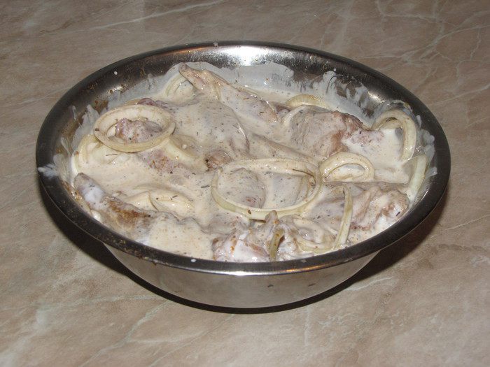 Кролик в кефирном маринаде