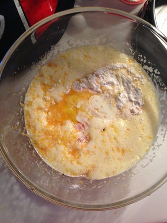 Цитрусовый пирог с апельсиновой карамелью