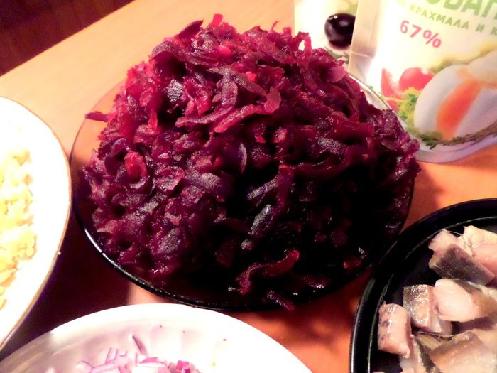 Салат &amp;quot;Селедочка в наряде Санта Клауса&amp;quot;