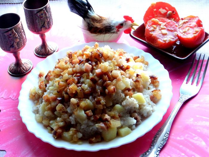 Каша с картошкой по-латышски