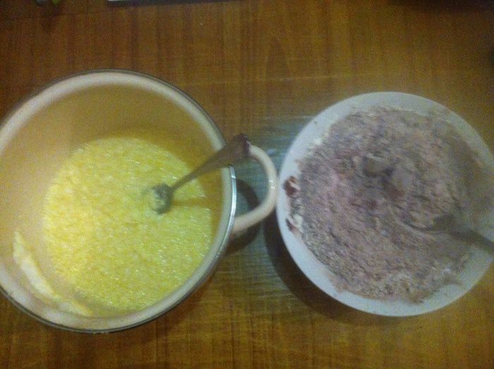 Шоколадные кексы с печеньем