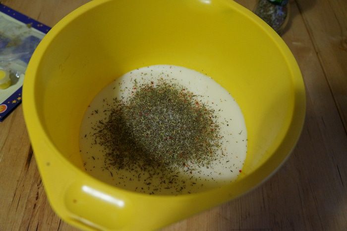 Семга, запеченная  в кефире 