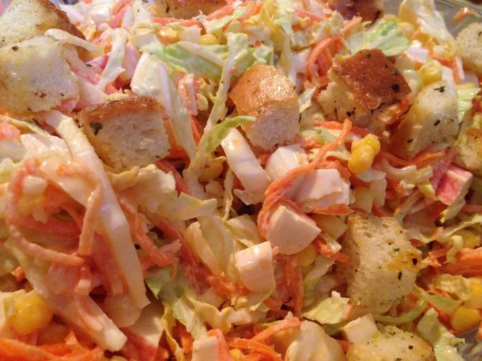 Салат-трансформер из пекинской капусты и корейской моркови