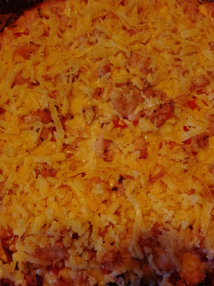 Пицца из тыквы с курицей