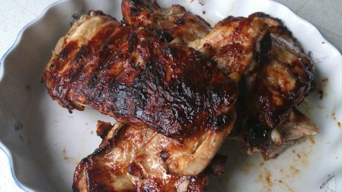 Ребра с клюквенным соусом