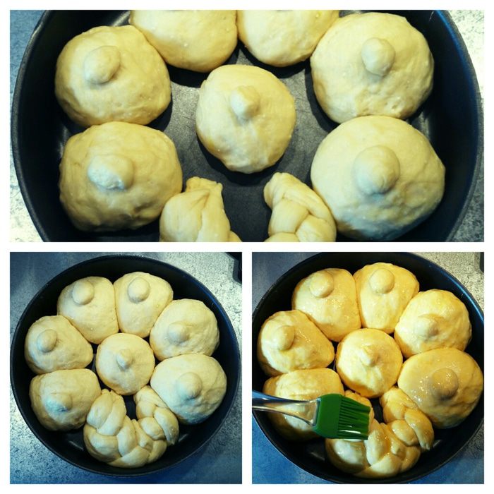 Творожные булочки с шафраном