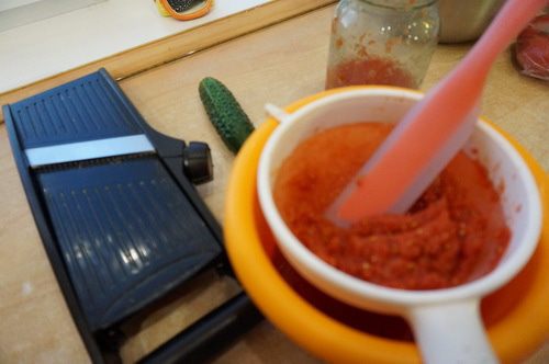 Летний томатно-огуречный коктейль