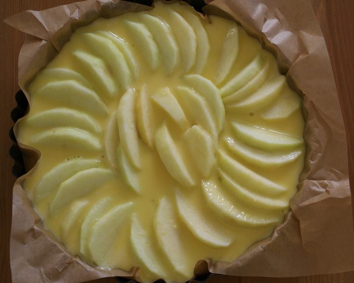 Итальянский яблочный пирог с грецкими орехами