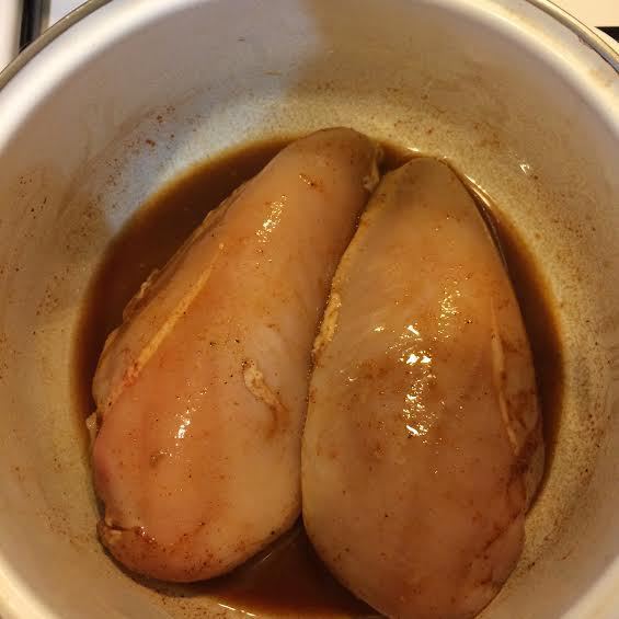 Лапша с курицей и овощами
