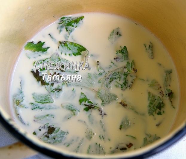 Мятное мороженое с руколой