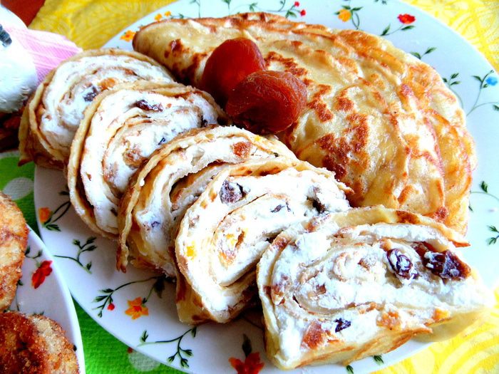 Творожные роллы в двух вариантах