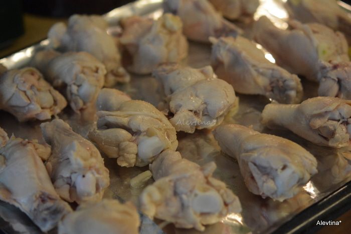Сладко-пряные куриные крылышки