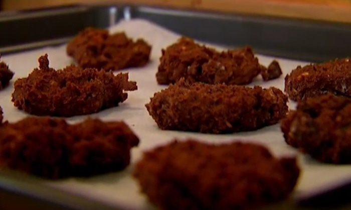 Шоколадное печенье с грецкими орехами 