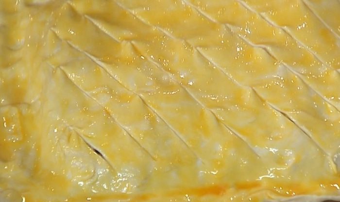 Пирог с тыквой, луком и сыром 