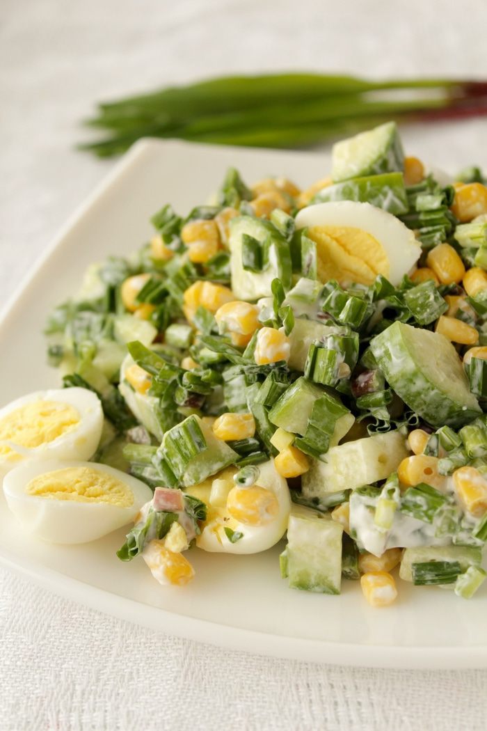 Салат с черемшой