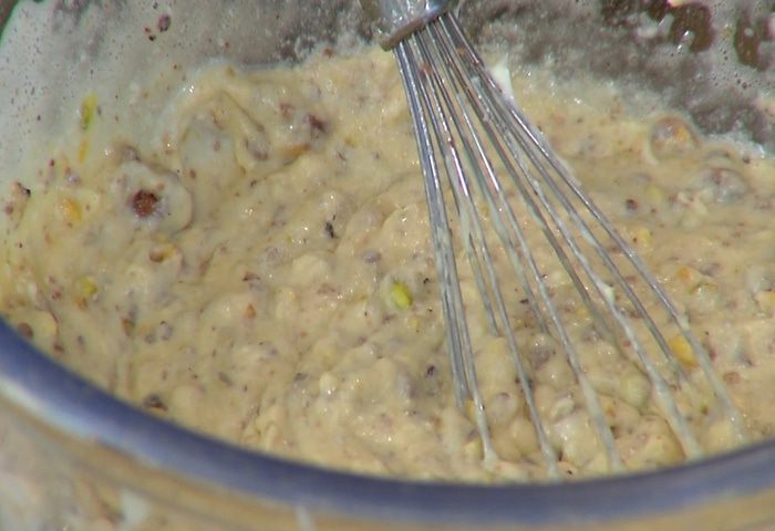 Шоколадно-фисташковый пирог