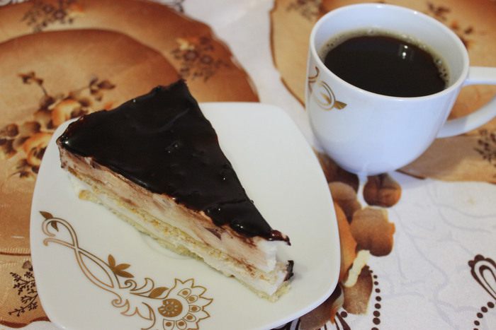 Торт &amp;quot;Птичье молоко&amp;quot; с кусочками желе