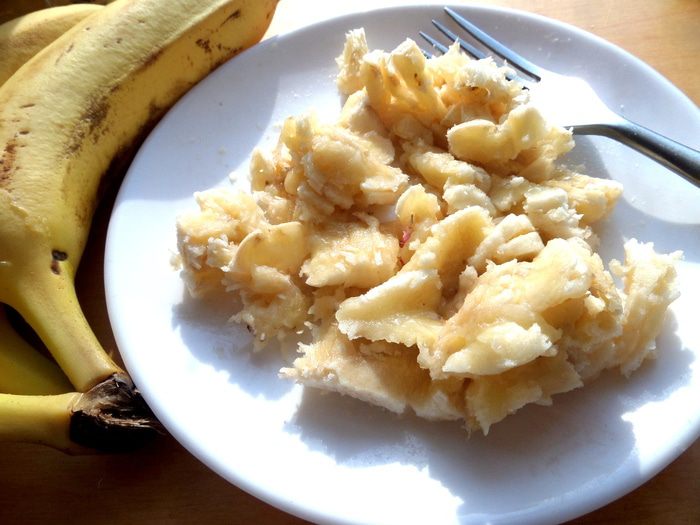 Оладушки с финиками и бананами (постные)