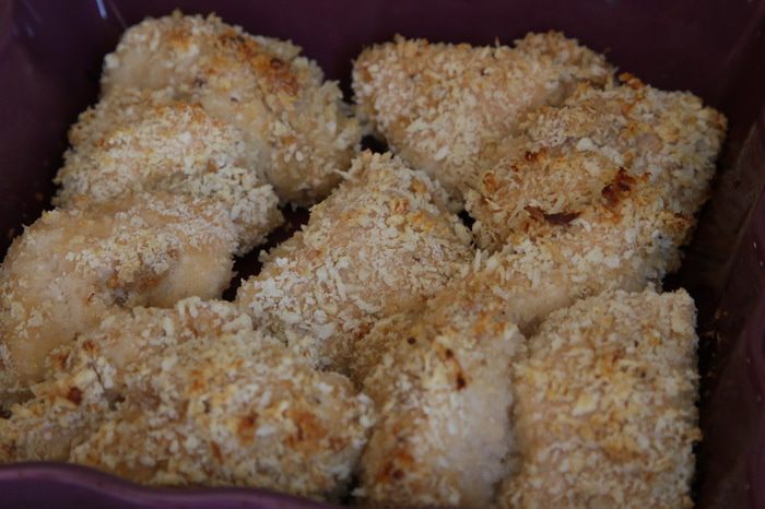Куриное филе в сухарях