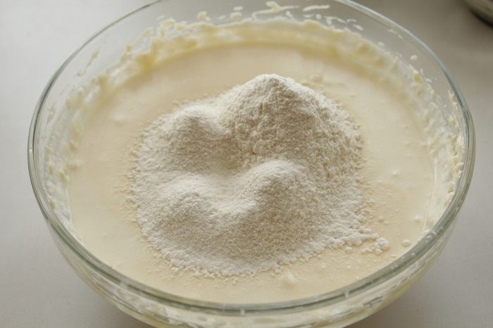 Пирог с рикоттой и белым шоколадом