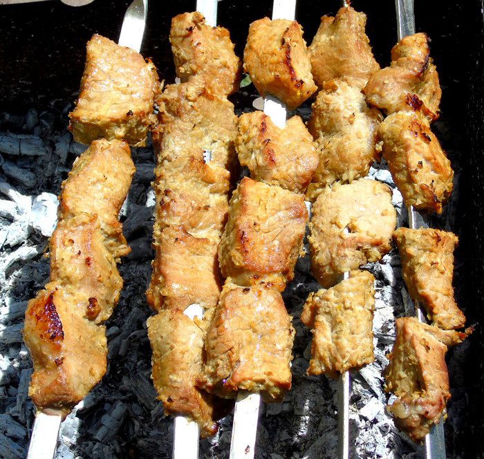 Шашлык в терияки и луке
