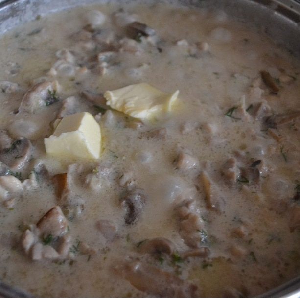 Феттучине с курицей и грибами