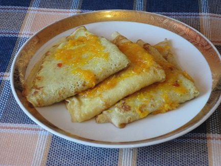 Блинчики в апельсиновой карамели
