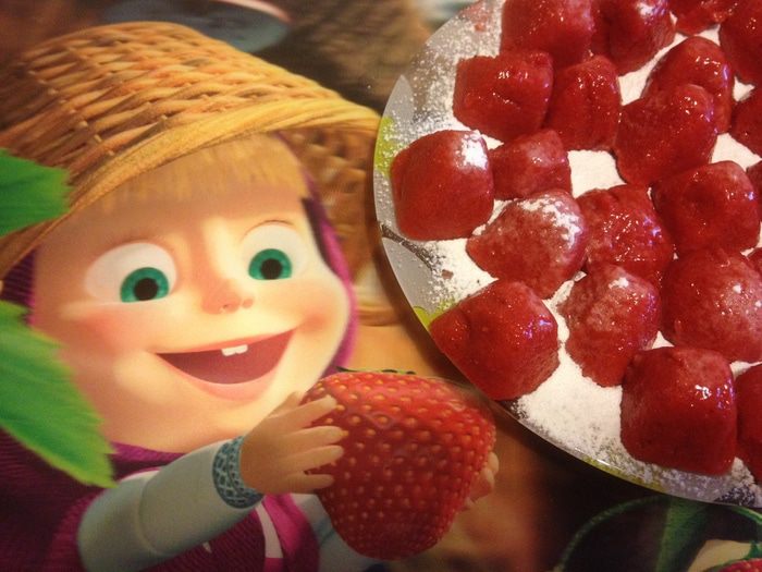 Клубничный рахат-лукум