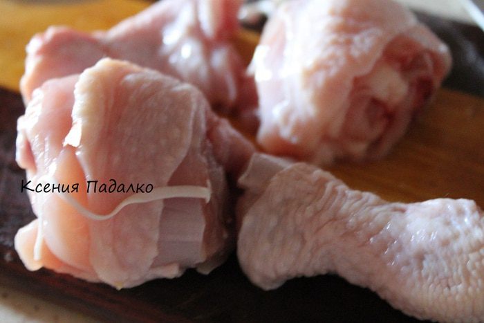 Густой куриный суп с луком