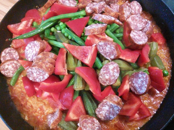 Паэлья с кроликом