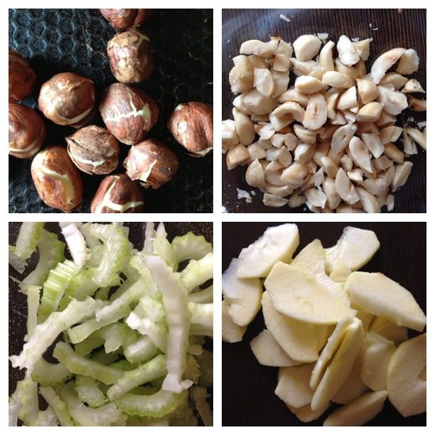 Салат с цветной капустой, грейпфрутом и фундуком