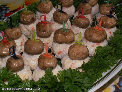 Закуска &amp;quot;Грибная полянка&amp;quot;
