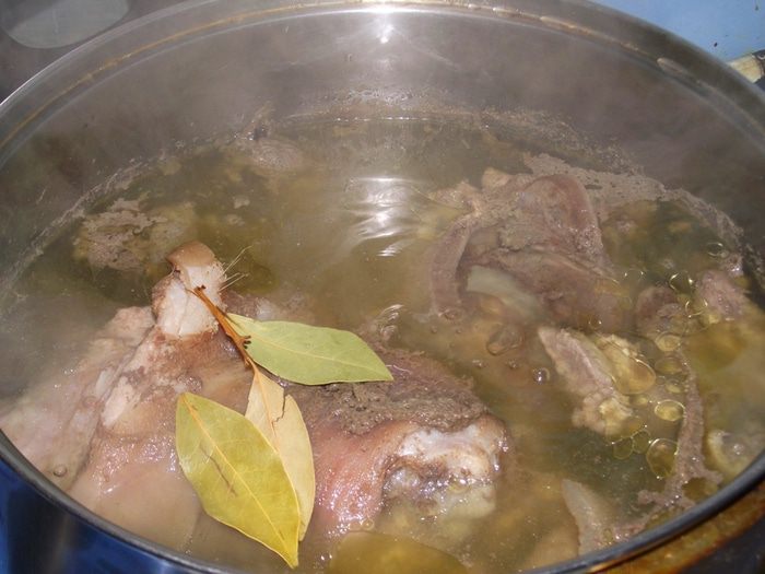 Зельц из свиной рульки с языком