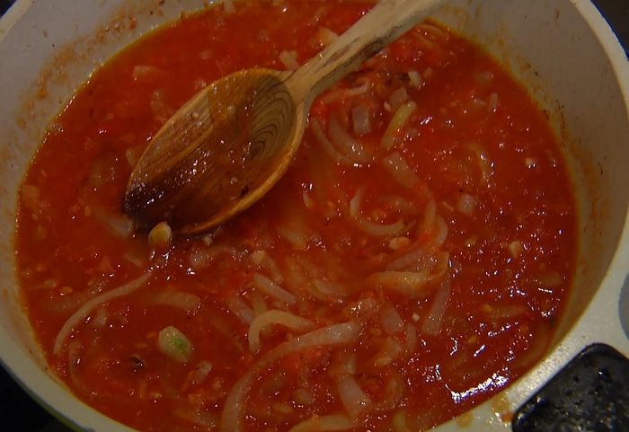 Курица в соусе с чатни манго 