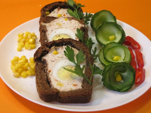 Террин в бородинском хлебе