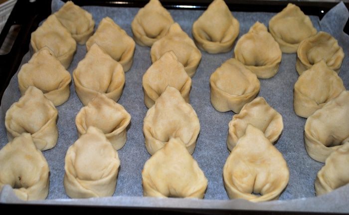 Кундюмы с капустой и грибами