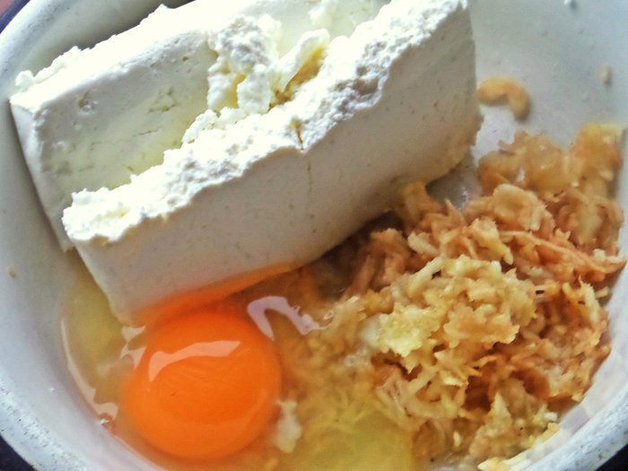 Яблочные вареники (без муки)